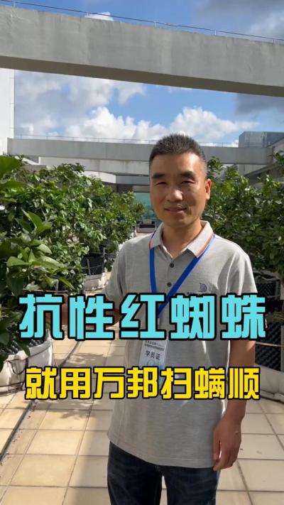 各位农户，最近有没有受到红蜘蛛的的困扰？请试一下我们的扫满顺