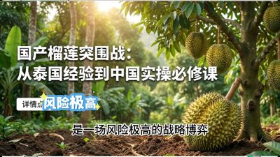 第一节：榴莲突围战：选址决策指南，告别赌运气，用硬指标圈定&ldquo;优生，课程：《国产榴莲突围战：从泰国经验到中国实操的8堂必修课（高阶实战版）》