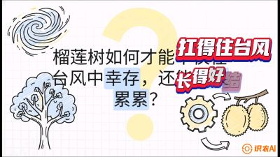 第四节：中国榴莲突围战：为生存重塑权型，抗台风矮化栽培与力学牵引，课程：《国产榴莲突围战：从泰国经验到中国实操的8堂必修课（高阶实战版）》