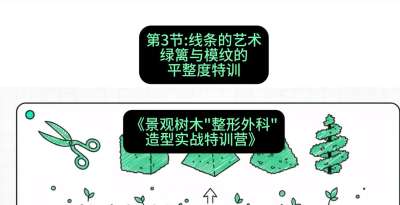 第03节：线条的艺术&mdash;&mdash;绿篱与模纹的平整度特训，课程：《景观树木&ldquo;整形外科&rdquo;造型实战特训营》#识农AI