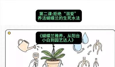 第二节：拒绝&ldquo;溺爱&rdquo;：养活蝴蝶兰的生死水法，课程：《蝴蝶兰雅养六讲：从阳台小白到园艺达人》#识农AI